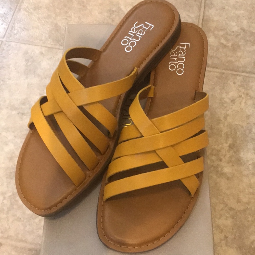 FrancoSarto- Flat sandals Light Camel Orange “Graceleigh”